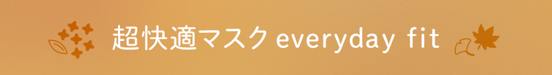 超快適マスク everyday fit