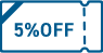 5%OFF