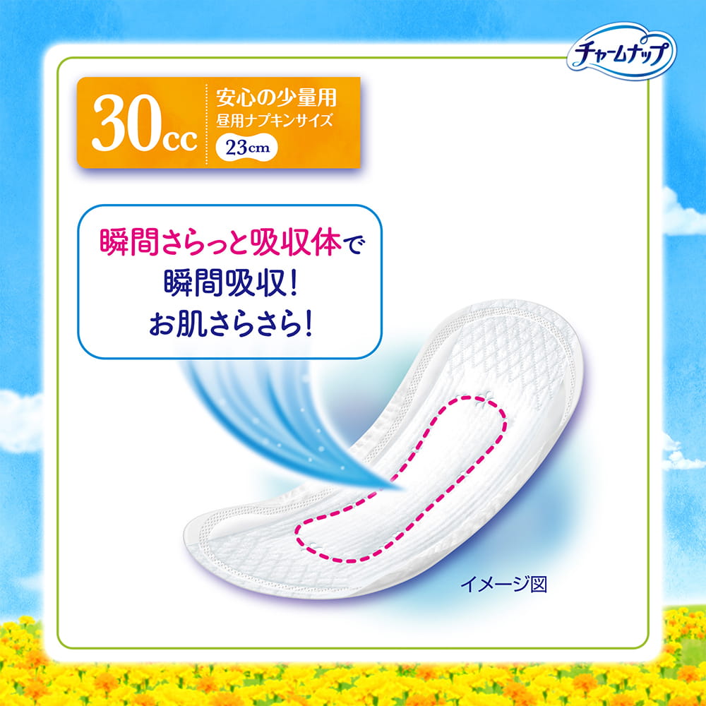 チャームナップ 吸水さらフィ 安心の少量用 30cc｜ユニ・チャーム