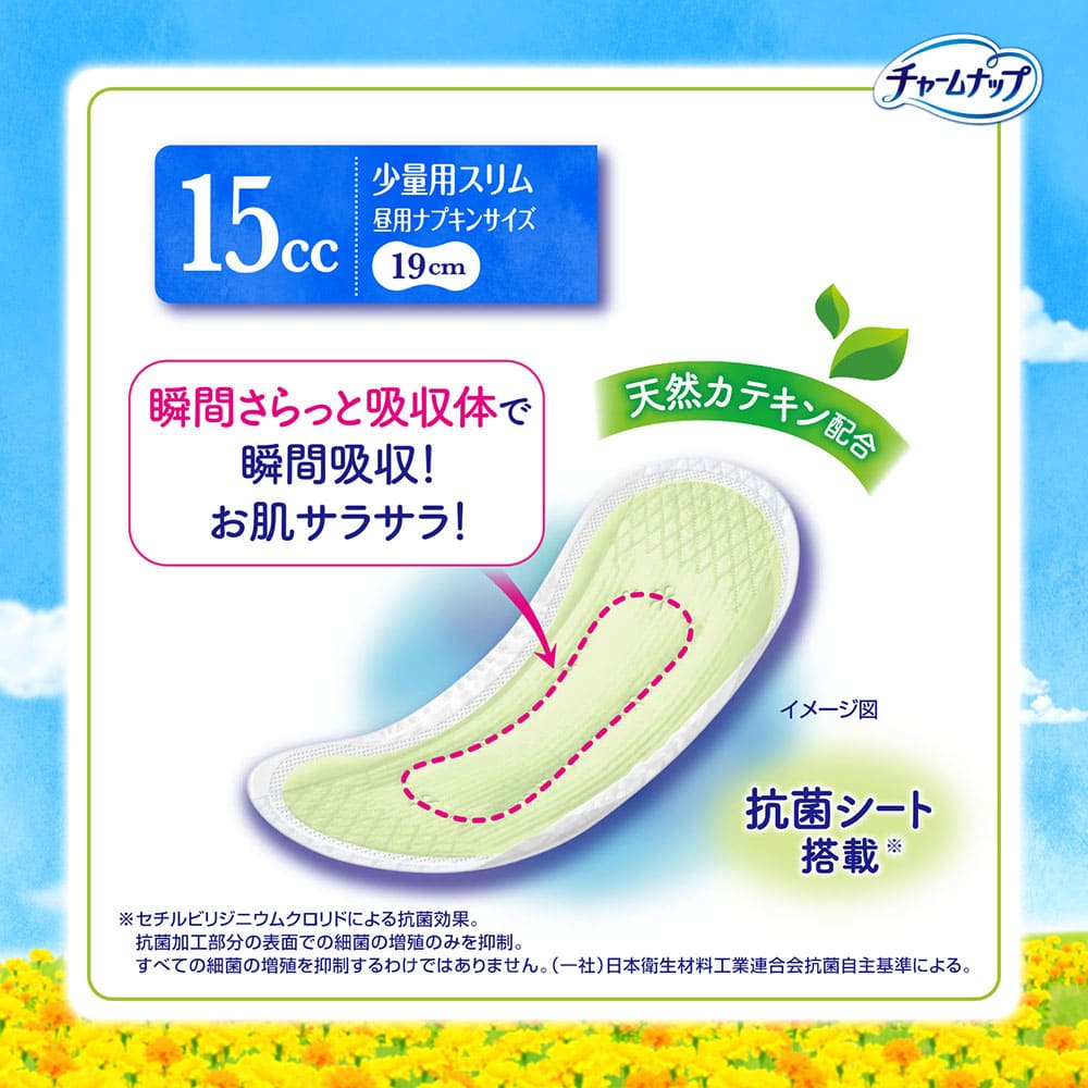 チャームナップ 吸水さらフィ 中量用 羽なし 50cc 23cm ( 18枚入
