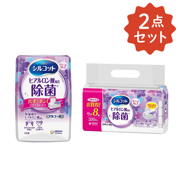 シルコット アルコール除菌 ウェットティッシュ 本体+替えセット シルコット アルコール除菌 ウェットティッシュ 本体+替えセット