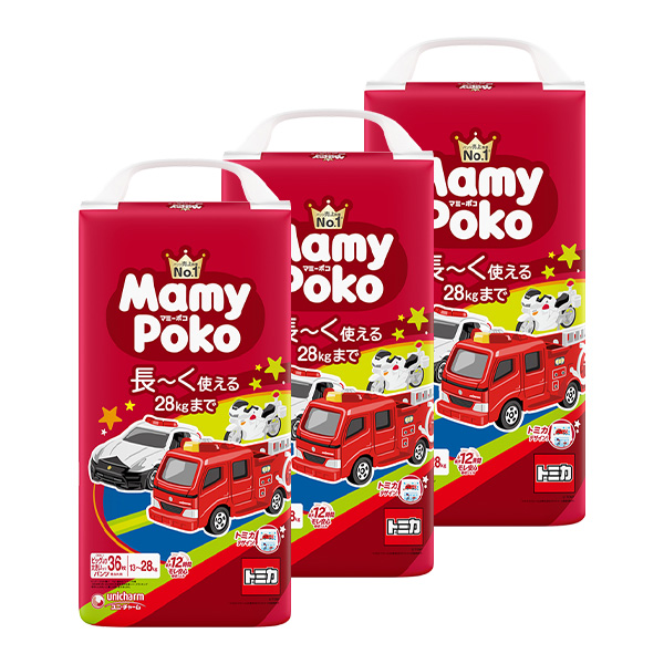 マミーポコパンツビッグ大36トミカ・プラレール×3 マミーポコパンツビッグ大36トミカ・プラレール×3