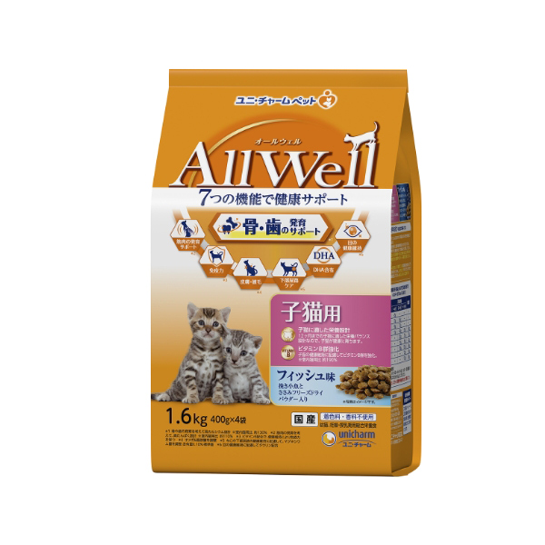 AllWell子猫フィッシュ味小魚ささみ1.6 AllWell子猫フィッシュ味小魚ささみ1.6