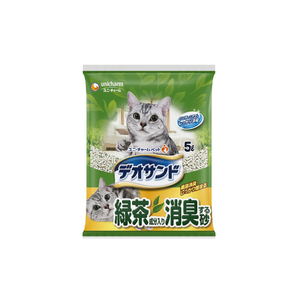 デオサンド緑茶消臭砂5L デオサンド緑茶消臭砂5L