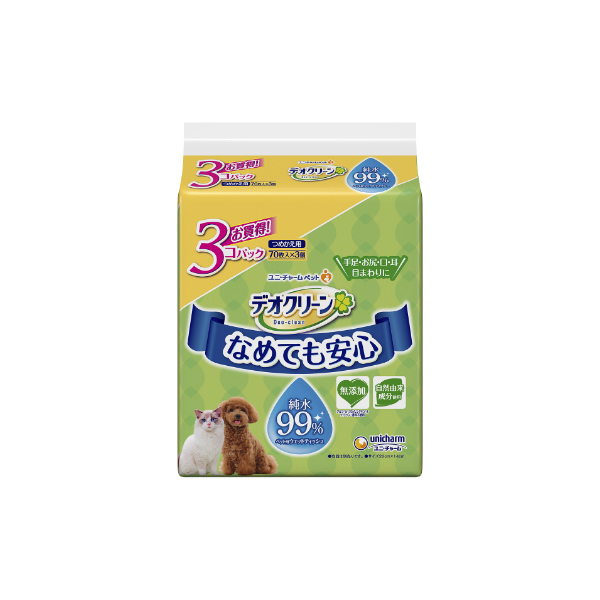 デオクリーンウェットティッシュつめかえ70×3 デオクリーンウェットティッシュつめかえ70×3