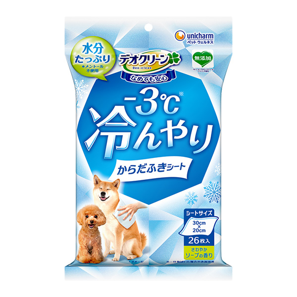 デオクリーン 冷んやりからだふき 香り付きシート