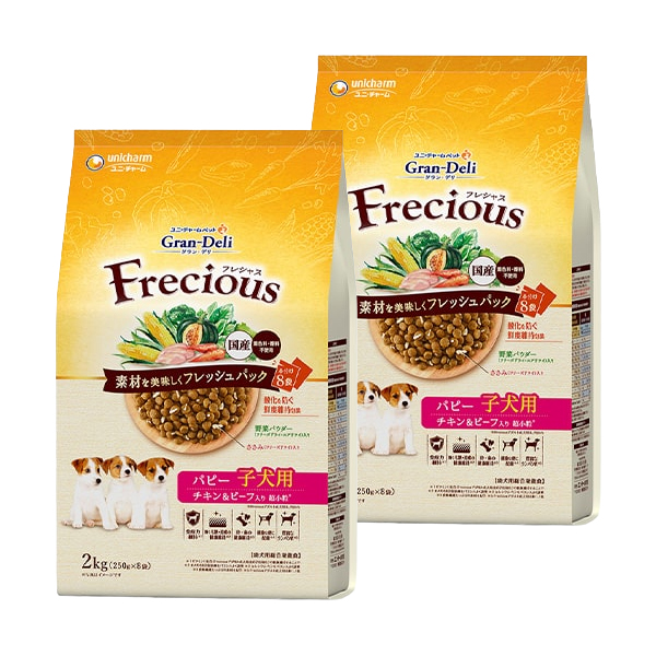 Frecious 子犬用 チキン&ビーフ 2kg×2 Frecious 子犬用 チキン&ビーフ 2kg×2