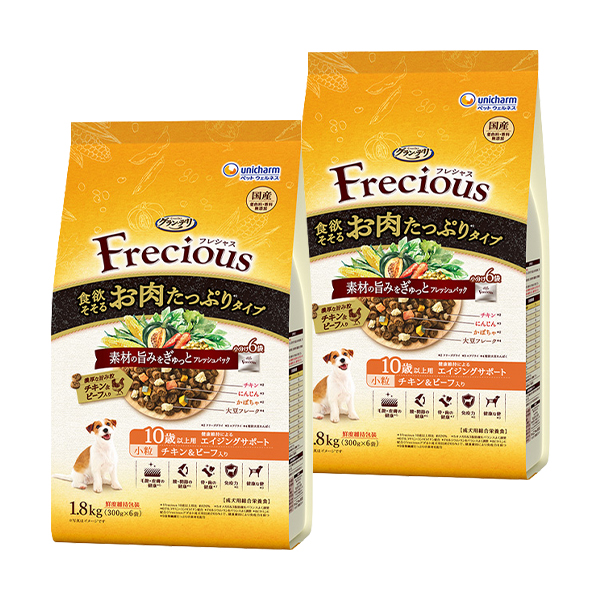 Frecious 10歳以上用お肉C&B1.8kg×2
