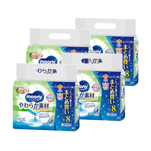 ムーニーおしりふきやわらか素材詰替76×32