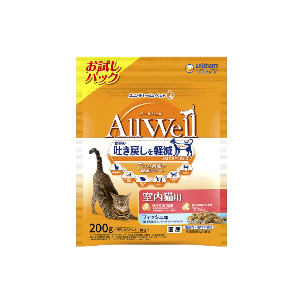AllWell室内猫フィッシュ小魚ささみ200