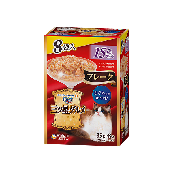 三ツ星グルメフレーク１５歳まぐろかつお３５ｇ×８袋