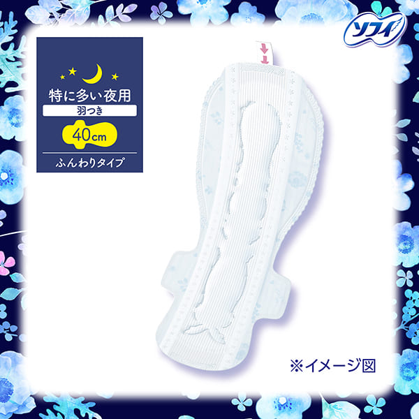 特に多い日の夜でも、ず～っと肌さらさら