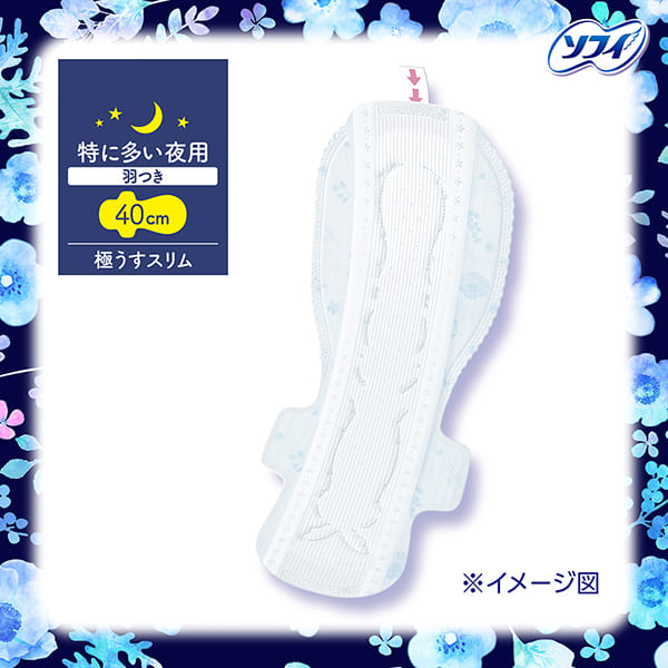 特に多い日の夜でも、ず～っと肌さらさら