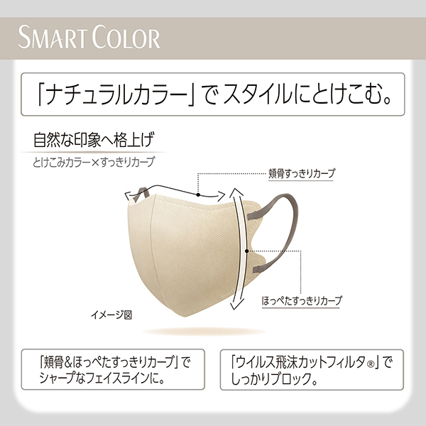 「ナチュラルカラー」でスタイルにとけこむ。