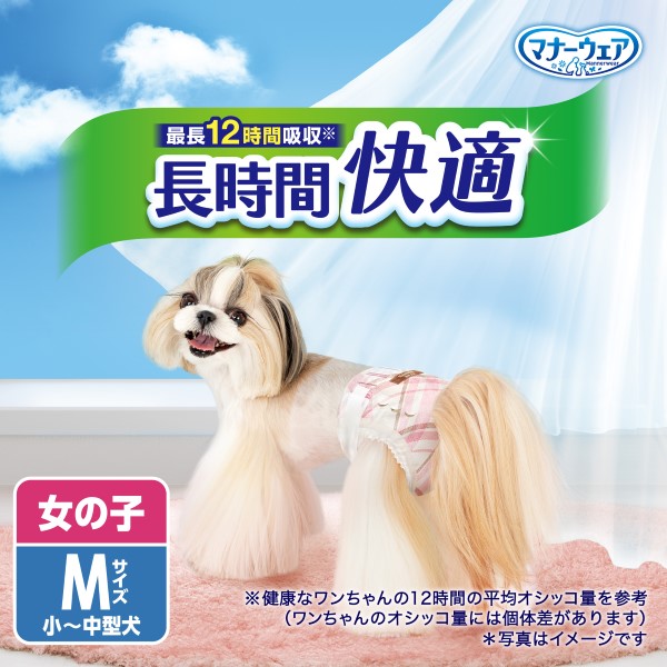マナーウェア長時間快適　女の子　Mサイズ　小〜中型犬用