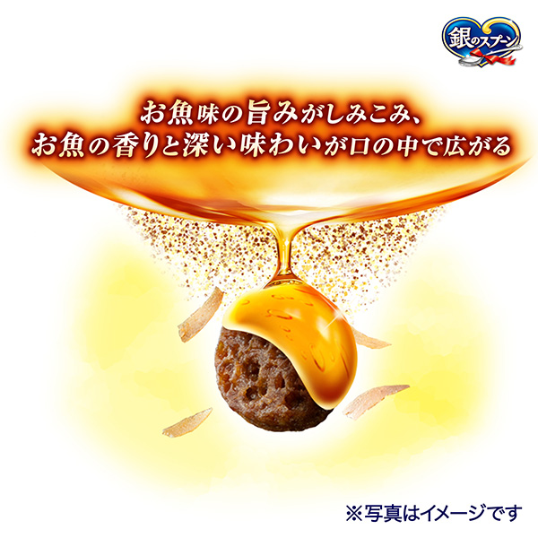 銀のスプーン　三ツ星グルメ　しみ旨お魚仕立てまぐろ・かつお味にかつお節添え