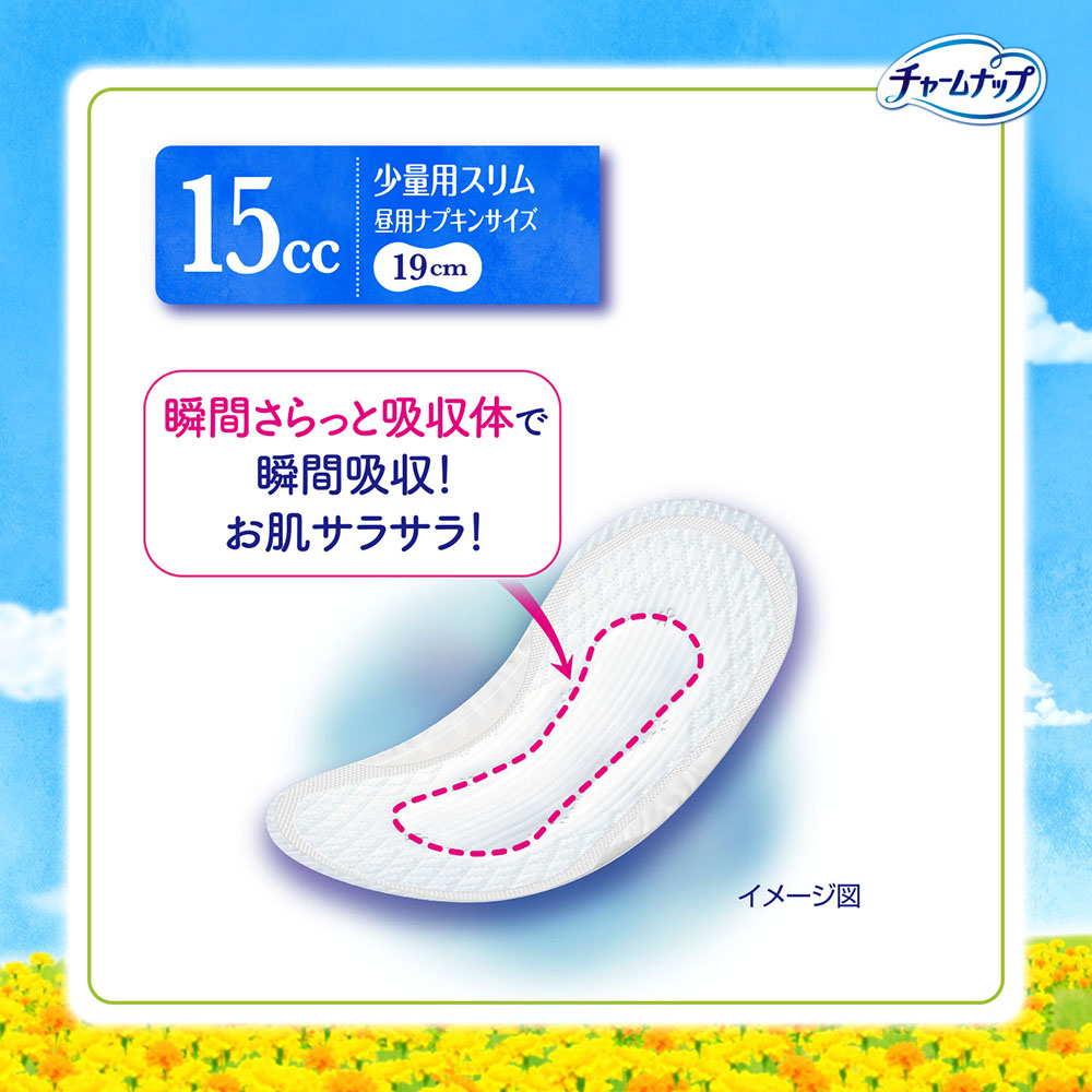 高吸収ポリマーとなみなみシートで瞬間吸収！