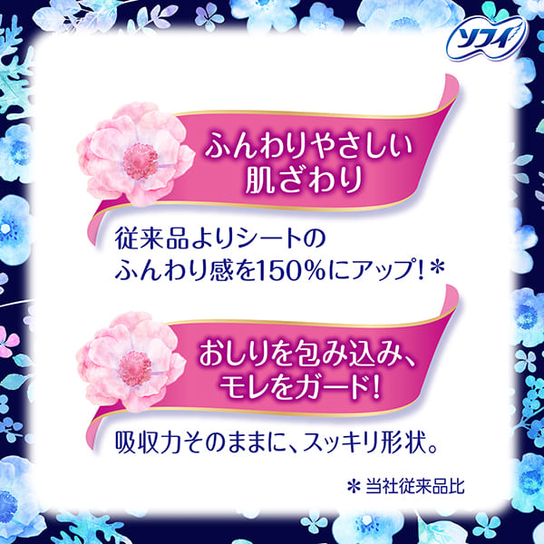 おしりを包み込み、モレをガード！