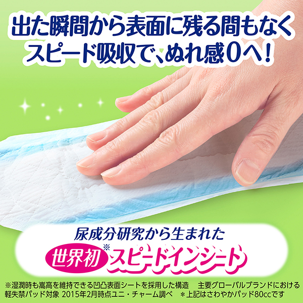 「ライフリーさわやかパッド」は、尿量によって選べる種類が豊富です