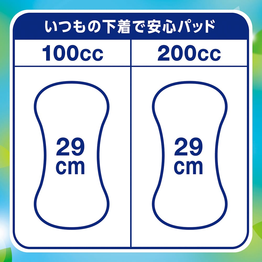 「いつもの下着で安心パッド」は2種類